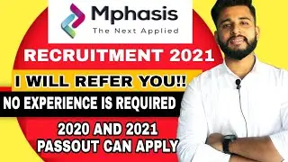 😍😍Mphasis BULK HIRING 2021 | Mphasis Off Campus Recruitment 2021 | Jobs For Freshers