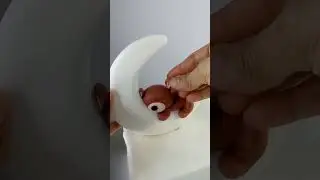 Bear on the Moon Fondant Topper Tutorial #fondanttutorial #caketutorial #cake #fondanttopper #bear