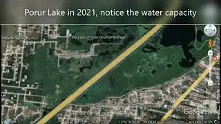 Mysterious Colony that disappeared from Porur Lake Chennai (comment if you know)