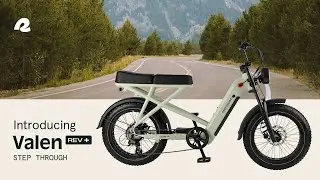 Valen Rev+ Step Through Electric Fat Tire Bike | Retrospec