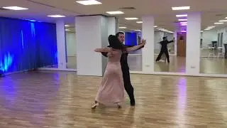 How to dance Viennese Crosses in Tango - Intermediate