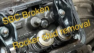 SBC sheared pressed rocker stud replacement