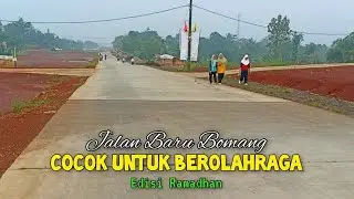 Suasana Pagi Awal Ramadhan Jalan Bomang Kabupaten Bogor