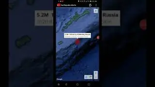 5.2 Earthquake Shikotan, Russia 7-2-20