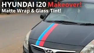 Hyundai i20 Black Beast Makeover! 🔥 Glass Filming & Matte Black Bonnet Wrap