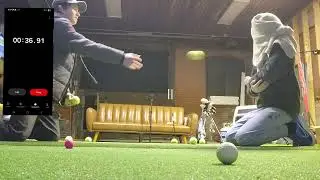 My Guinness world record attempt for most tennis balls caught in one minute blindfolded