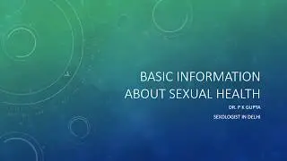Basic Information About Sexual Health