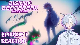 FIRST TIME REACTING TO DIGIMON BEATBREAK EPISODE 1 + OP & ED REACTION