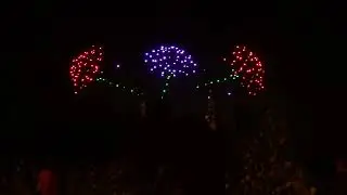 Espectáculo Drones. Pilar 22. Zaragoza