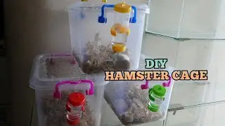 How to make Cheap DIY Hamster cage using bin quick and easy tutorial.