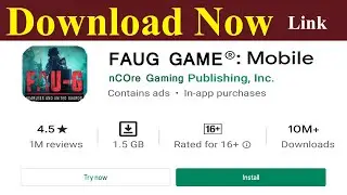 FAUG Game | Download Faug Game | FAU-G Game Download Link Available
