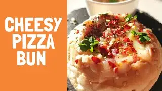 Cheesy pizza bun recipe | Pizza bun | Cheesy bun recipe |
