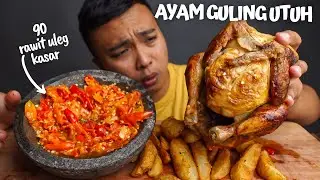 MUKBANG AYAM PEDAS SATU EKOR UTUH!! MAKAN AYAM PEDAS