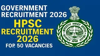 HPSC Recruitment 2026 for 50 Vacancies of AE | latest government vacancy 2026
