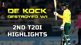 De Kock ON FIRE 🔥 | 115 Runs | SA vs WI 2nd T20I HIGHLIGHTS