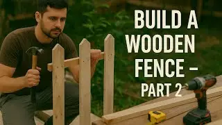 Build a Wooden Fence from Pallet | Silent DIY Project