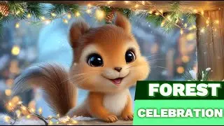 Forest Celebration 🌲 | Fun Christmas & New Year Song for Kids 🎶