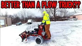 TORO Grandstand MULTIFORCE vs SNOW COVERED Parking Lot! (Beast)
