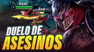 DUELO NINJA en MID: Akali vs Zed ¿Quién es mejor Asesino?