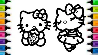 Hello Kitty 🎀 Drawing | Easy Step by Step Drawing for Kids & Beginners ✨