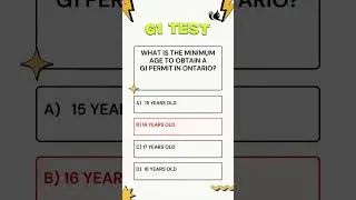 G1 test Ontario #quiz   #g1test
