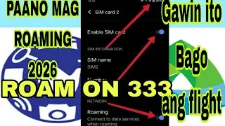 NEW!HOW TO ACTIVATE ROAMING GLOBE,SMART SIMCARD STEP BY STEP[LATEST UPDATE]