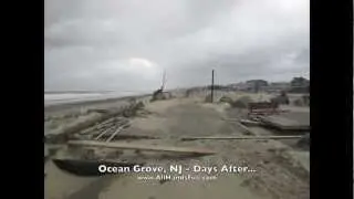 Hurricane Sandy: Ocean Grove NJ, Before During After