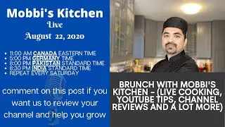 Brunch with Mobbi's Kitchen - live stream (Pizza, Tips, Reviews)