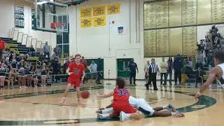 Quinn Calabrese hits the three as he is fouled to give Wall a 54-52 lead