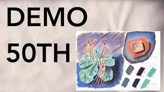 Neocolor II drawing demo using 50 years special edition sets