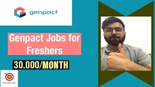 Genpact Jobs for Freshers | Process Associate Job | Genpact Careers | The Jobs Pundit