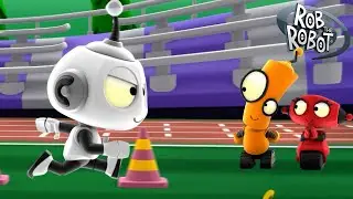 Intergalactic Space-A-Lympics 🚀🪐 | Rob The Robot | Preschool Learning