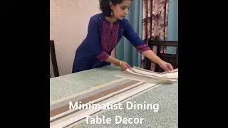 Minimalist Dining Table Decor Organization | Dining Table Setup #viralshort #diningtabledecor