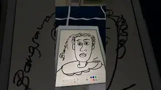 menggambar orang bertahi lalat