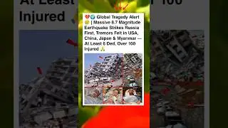 8.7 Magnitude Earthquake Hits Russia &mdash; Tremors Felt Worldwide, Dozens Ded & Injured 🌍😢 #shorts