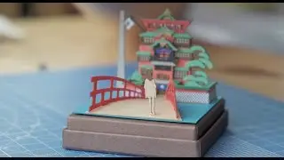 Exploring Studio Ghibli Miniatuart Paper Models