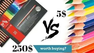 $250 VS $5 Colored Pencils Comparison - Expensive vs Cheap