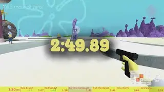 SpongeGlock SquarePants 100% Speedrun in 2:49.89 IGT (Former World Record)