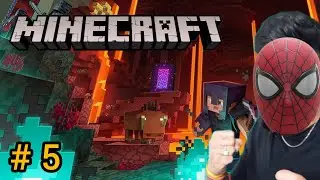 Minecraft but i go to nether [herobrine is back]  but ghast 💀😲