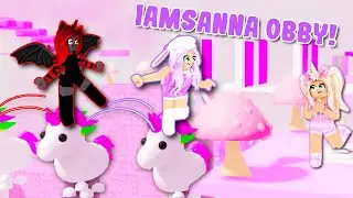RACING The iamSanna OBBY With MOODY! (Roblox)