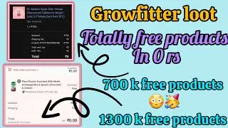 how to claim growfitter free product 🤩free shopping loot offer🥳free products today #lootoffertoday