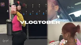 VLOGTOBER: NEW HAIR COLOR, GYM + DECOR