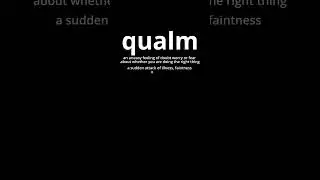 Video Word Of The Day - Qualm