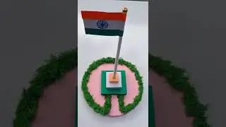 DIY independence day #flag #hoisting #craft /How to make INDIAN #flag #short #video