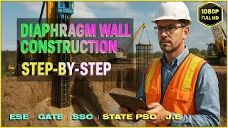 🔷 How Diaphragm Walls Are Built: Step-by-Step Deep Excavation Explained with Modern Techniques!