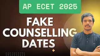 AP ECET COUNSELING 2025 FAKE DATES 📅| AP ECET COUNSELING STARTS SOON|