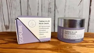 My Review of the goPure Neck Firming Cream