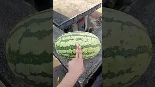 Experiment: Will a watermelon explode if it rolls down a tall building? 🍉💥 #waterballoon