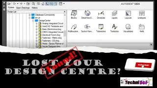 Can't find Design Centre In AutoCAD? | Never lose it again after watching this