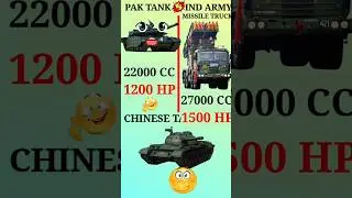 PAKISTAN ARMY TANK VS CHINESE ARMY TANK VS INDIAN ARMY MISSILE TRUCK ❓#shortsviral